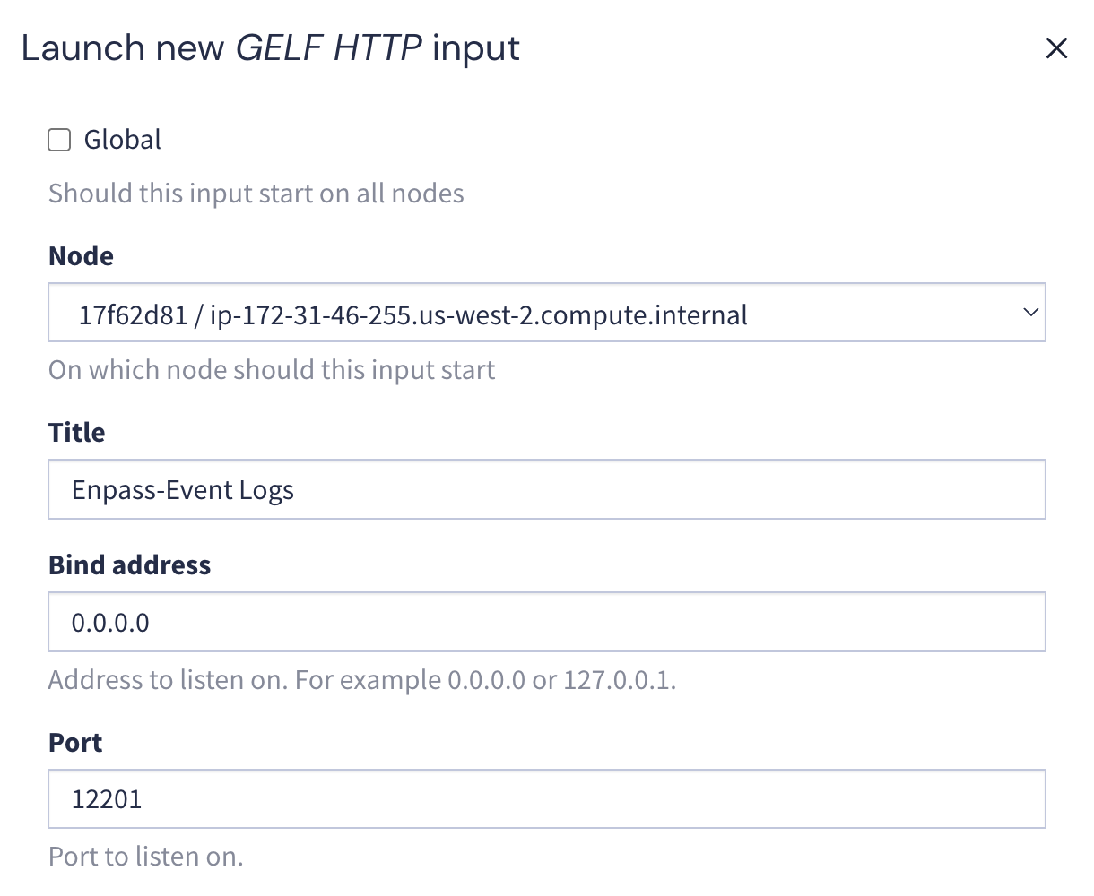 Graylog Configuration
